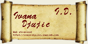 Ivana Đujić vizit kartica